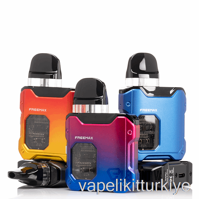 Vape Türkiye Freemax Galex Nano Pod Sistemi Camgöbeği Sarı